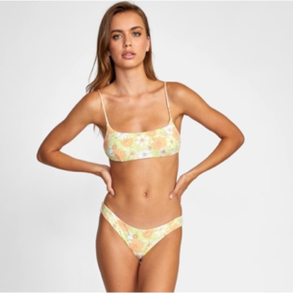 ☀️RVCA☀️ DREAMFIELD BRALETTE DREAMFIELD CHEEKY BIKINI SET - Picture 3 of 15